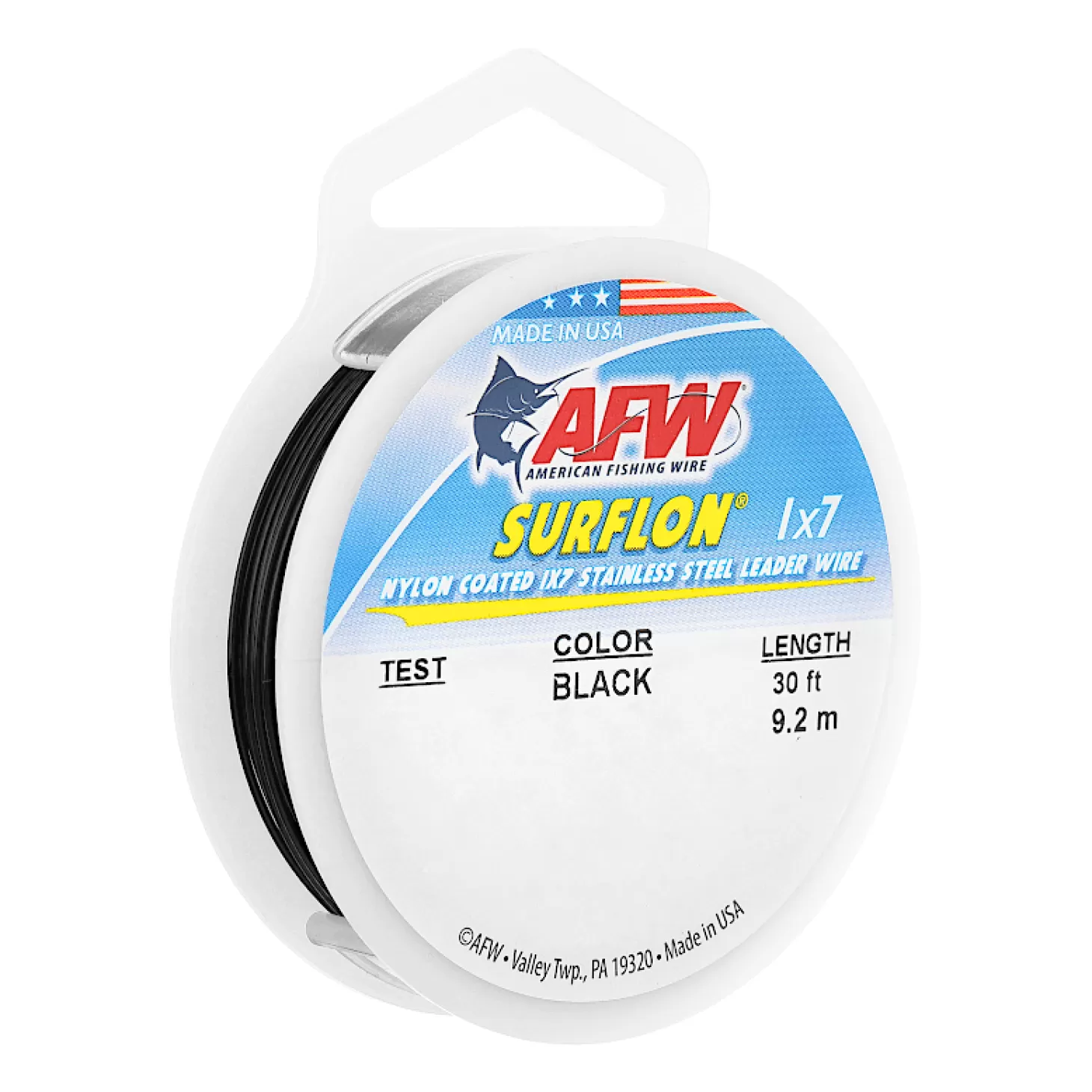 AFW Surflon Nylon Coated 1x7 Stainless Leader