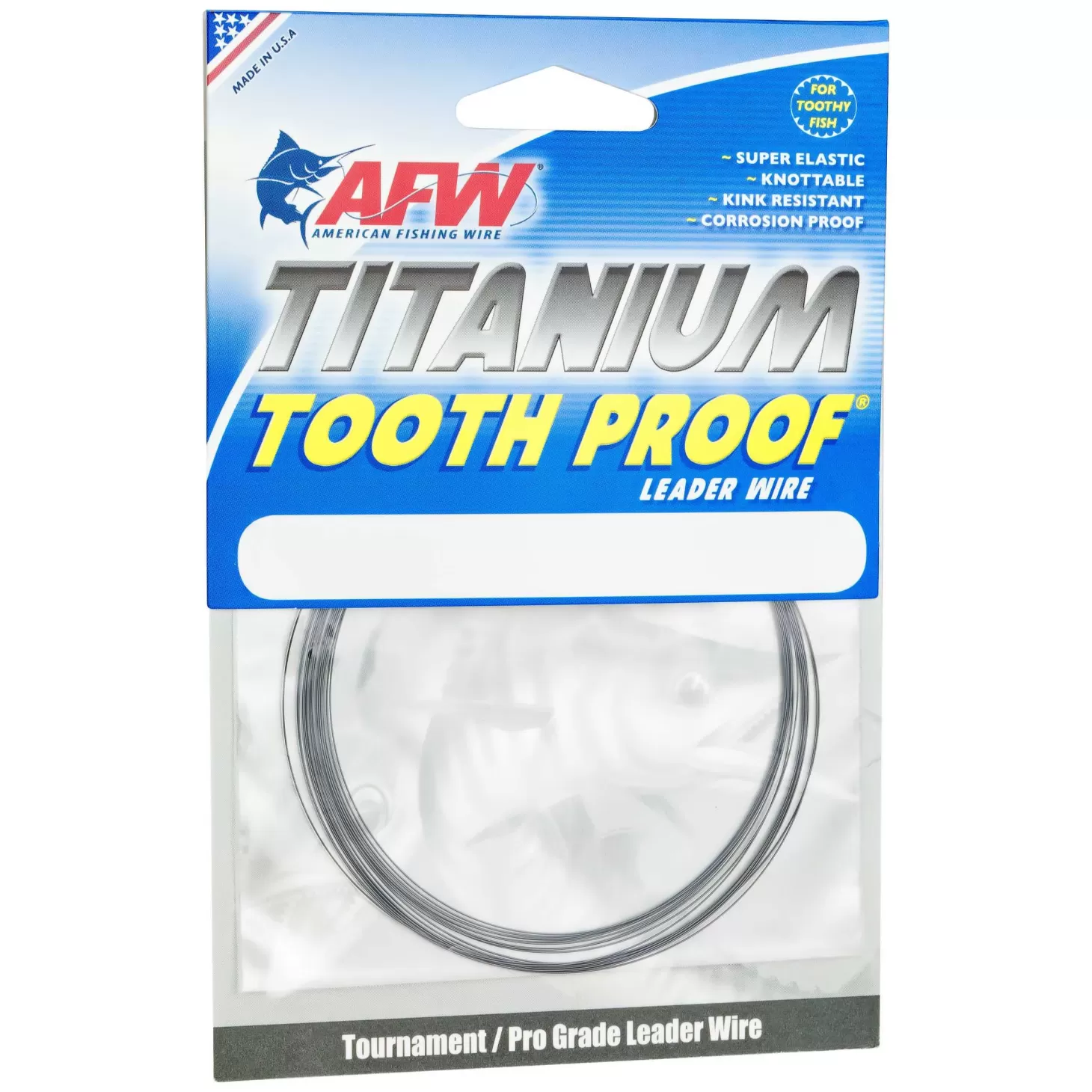 AFW Titanium Tooth Proof Single Strand Leader