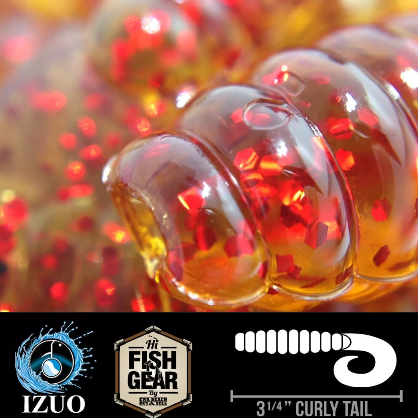 Hawaiian Angler By Izuo Hawaiian Angler 3'' Curly Tail Grubs