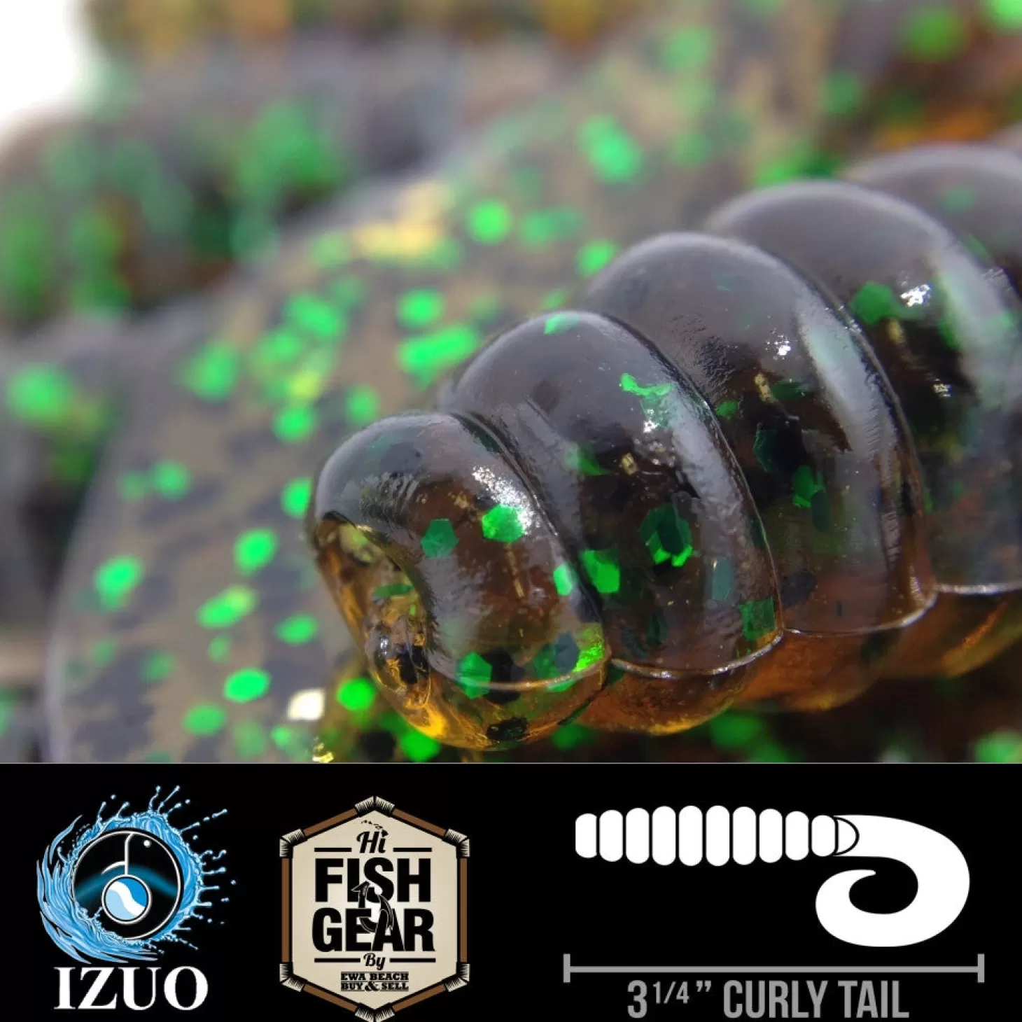 Hawaiian Angler By Izuo Hawaiian Angler 4'' Curly Tail Grubs