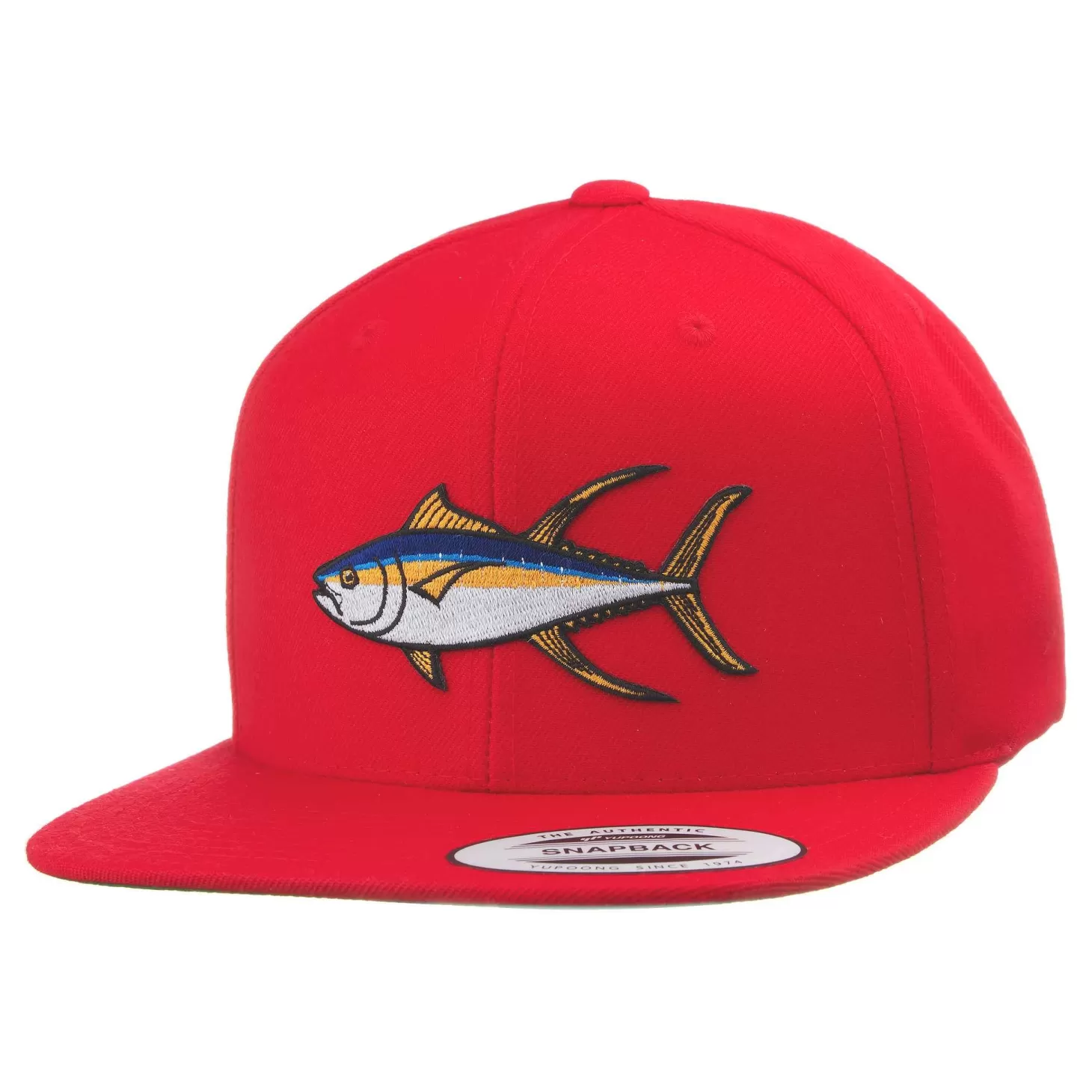 HiFishGear HFG - Ahi Red Snapback Flat Bill Hat