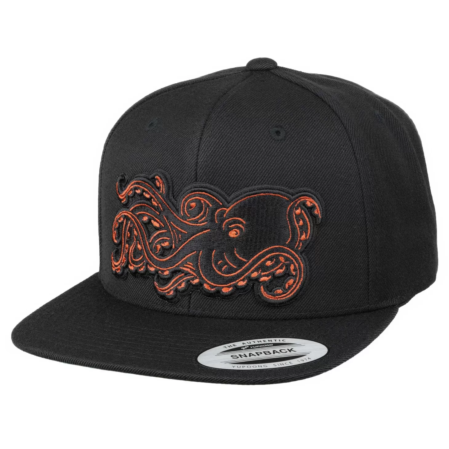 Hifishgear HFG - 3D Tako Black Snapback Flatbill Hat