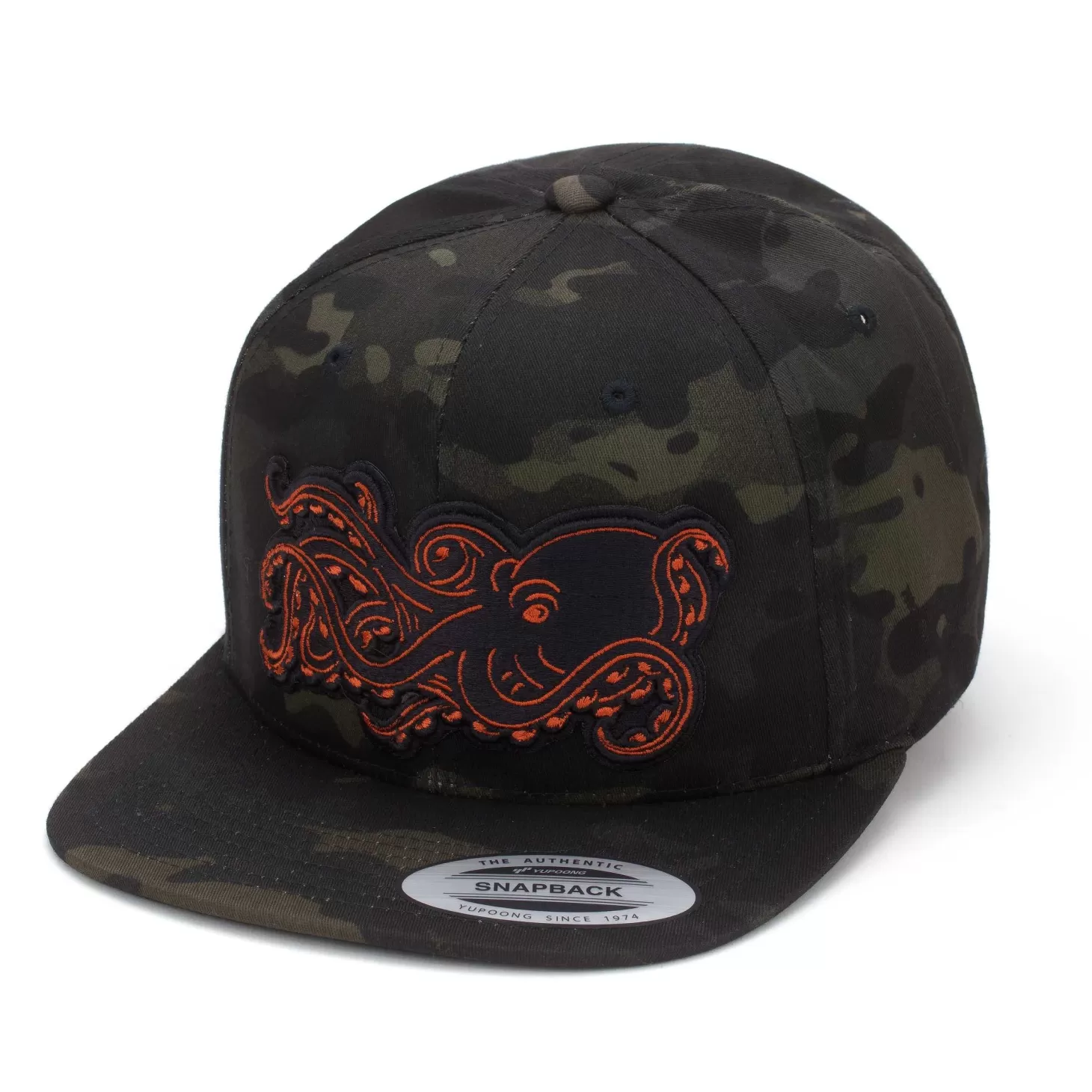 Hifishgear HFG - 3D Tako (Octopus) MultiCam® Black Flat Bill Snapback Hat