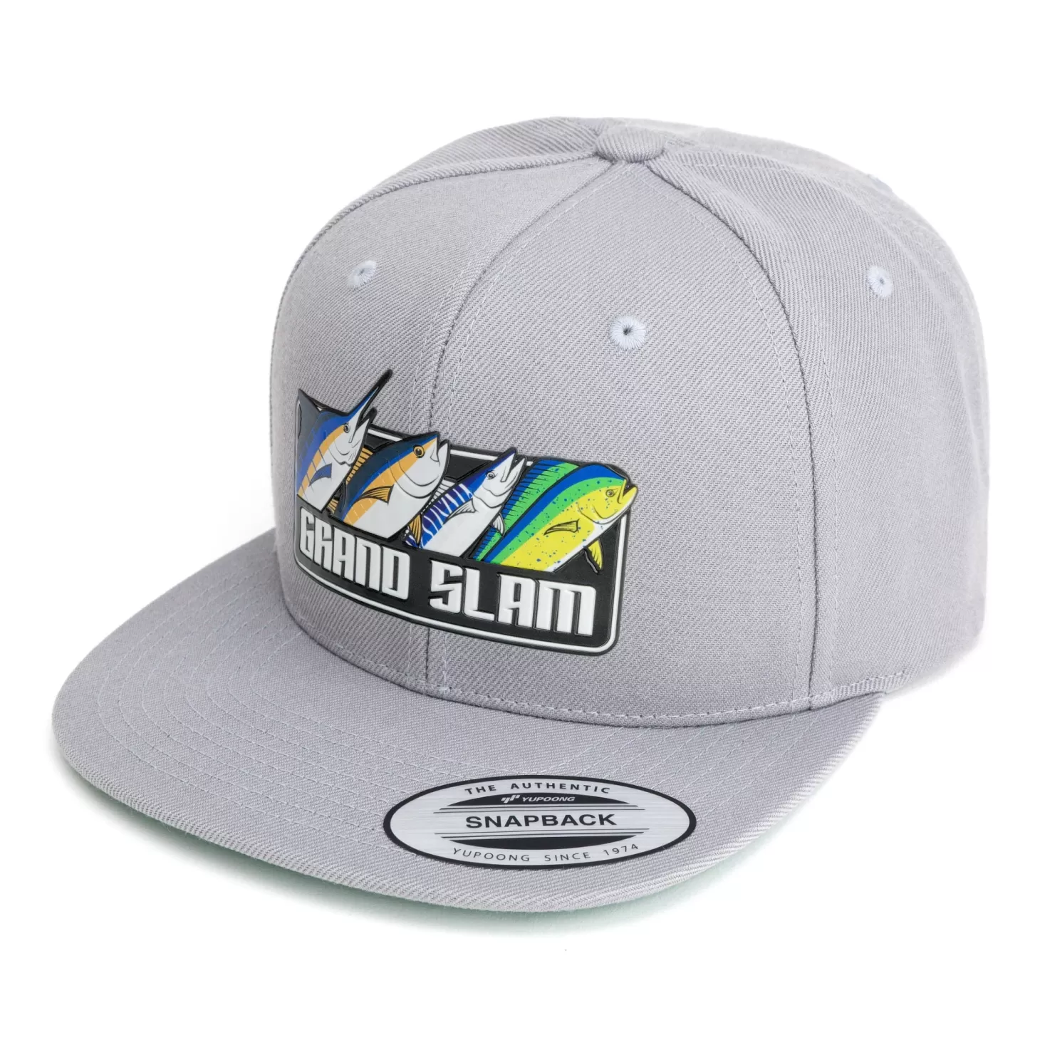 Hifishgear HFG - Grand Slam Silver Flat Bill Snapback Hat