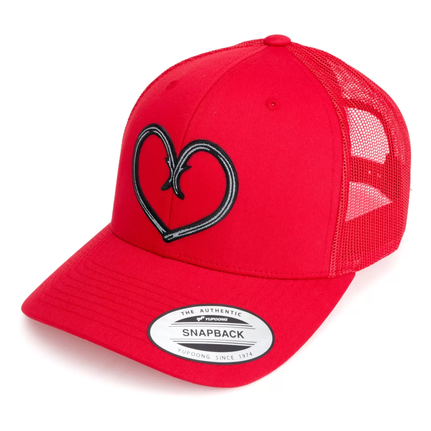 Hifishgear HFG - Hooked Red Classic Snapback Trucker Hat