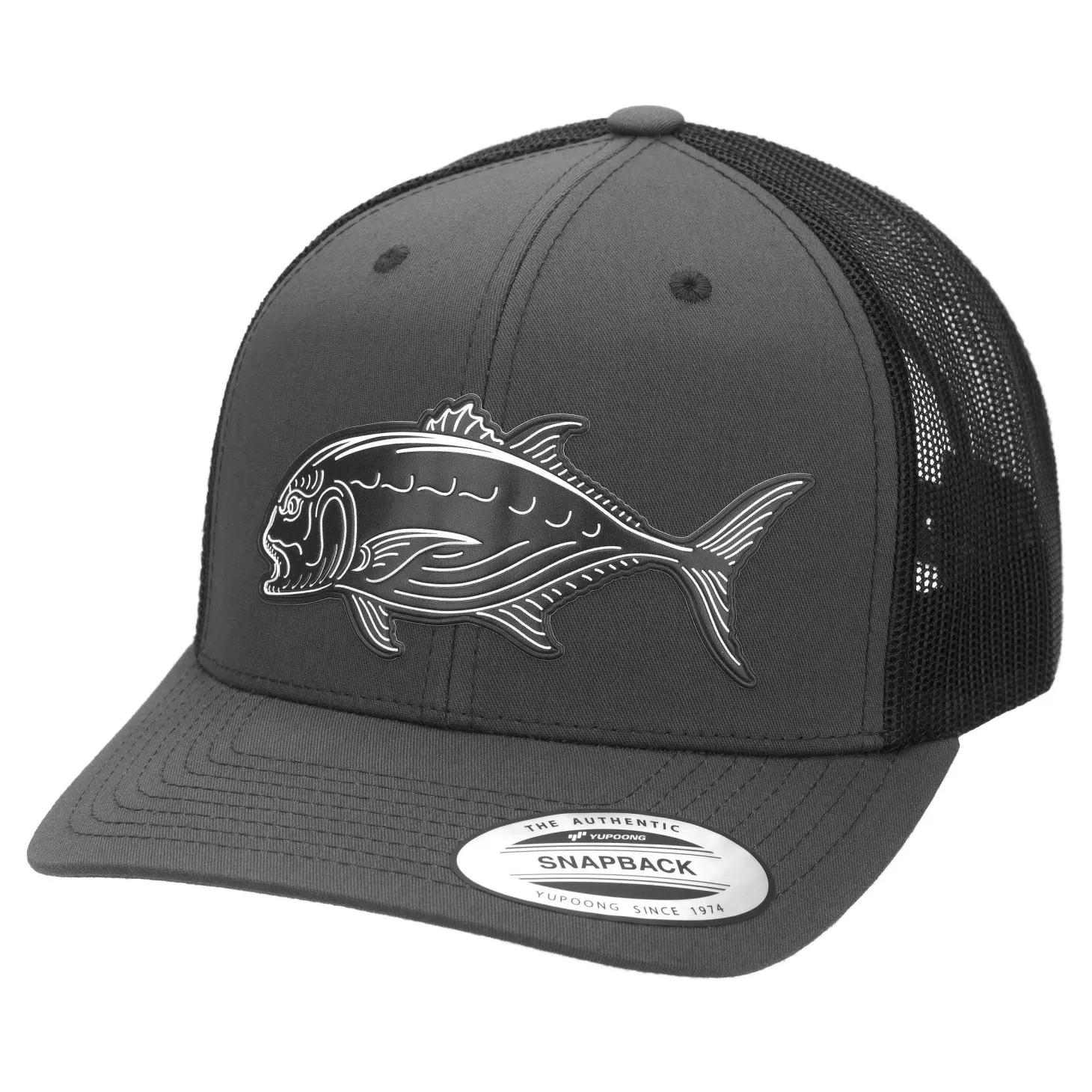 Hifishgear HFG - JDM Ulua Charcoal Black Classic Snapback Trucker Hat