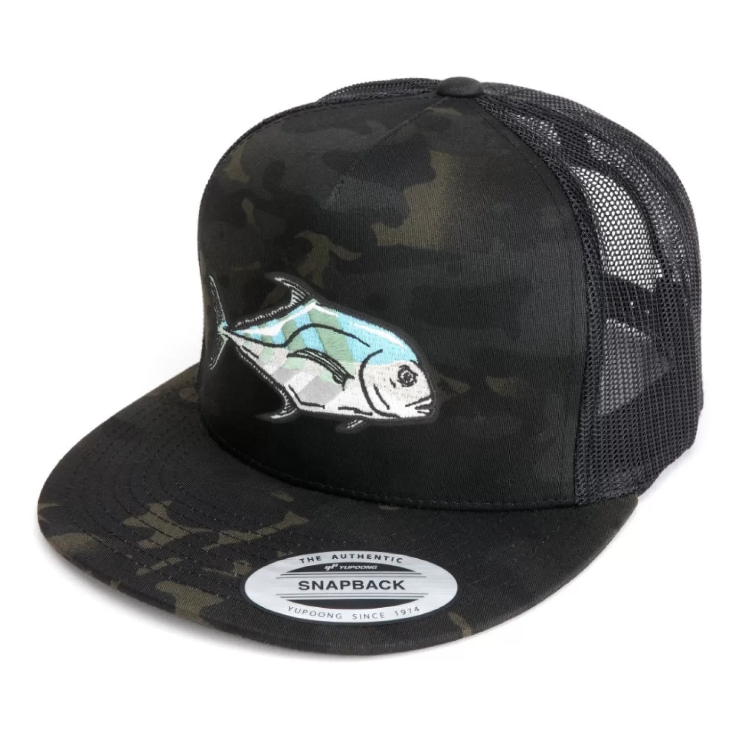 Hifishgear HFG - Kagami (Mirror Trevally) MultiCam® Black Flatbill Snapback