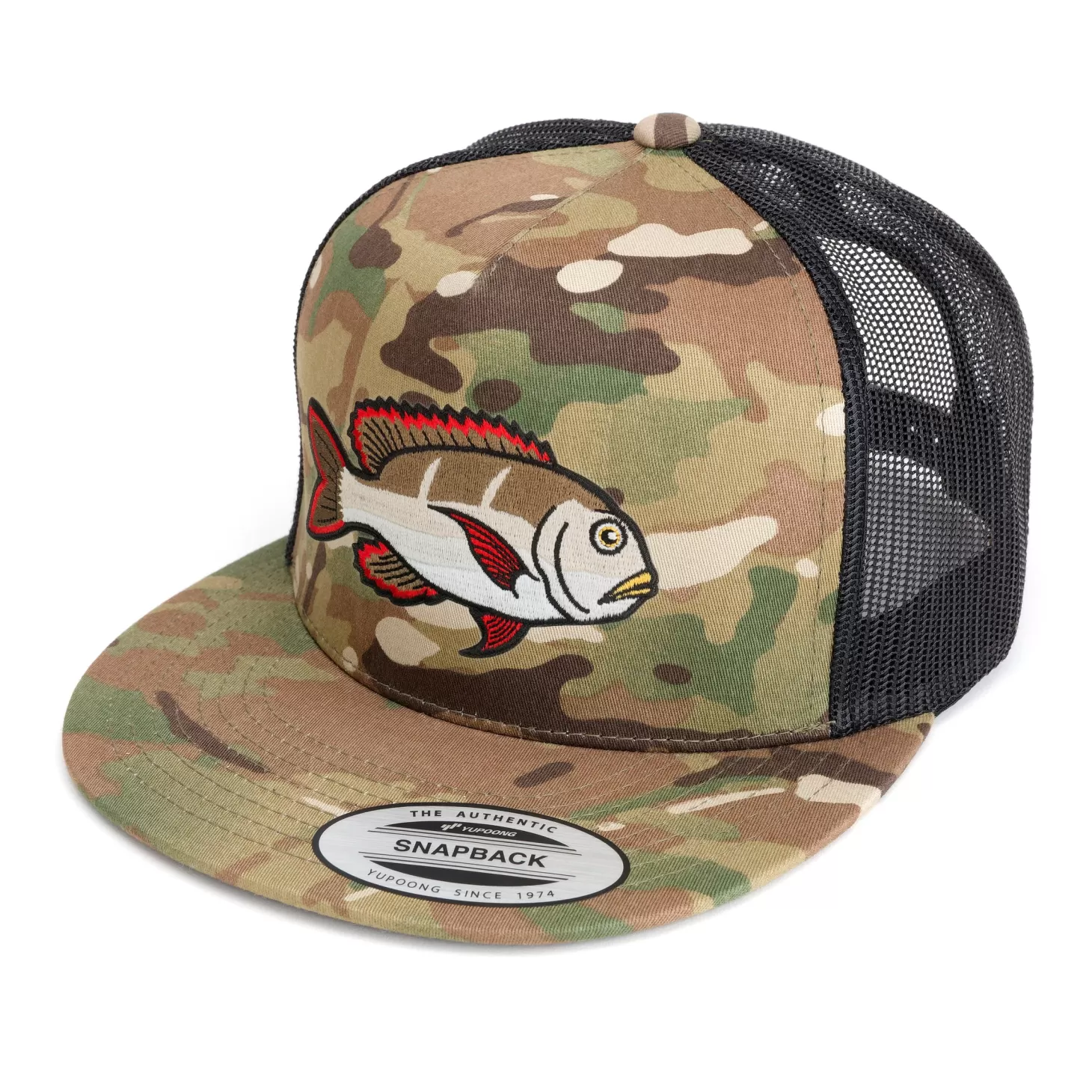 Hifishgear HFG - Mū (Bigeye Emperor) MultiCam® Snapback Flat Bill Trucker Hat
