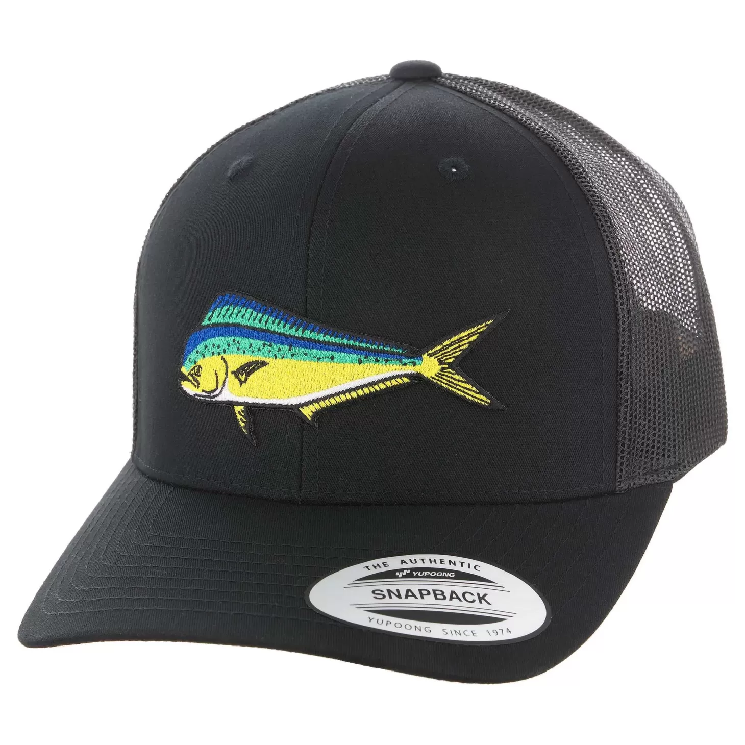 Hifishgear HFG - MahiMahi Black Classic Snapback Trucker Hat