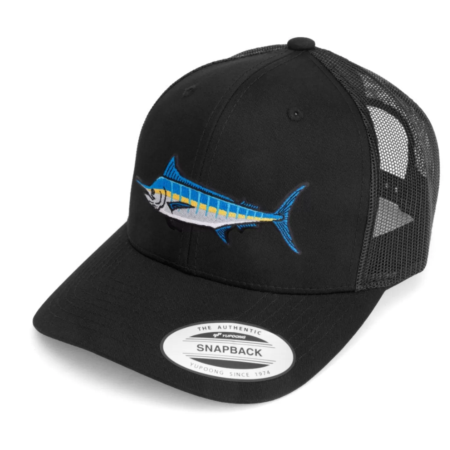 Hifishgear HFG - Marlin Black Classic Snapback Trucker Hat