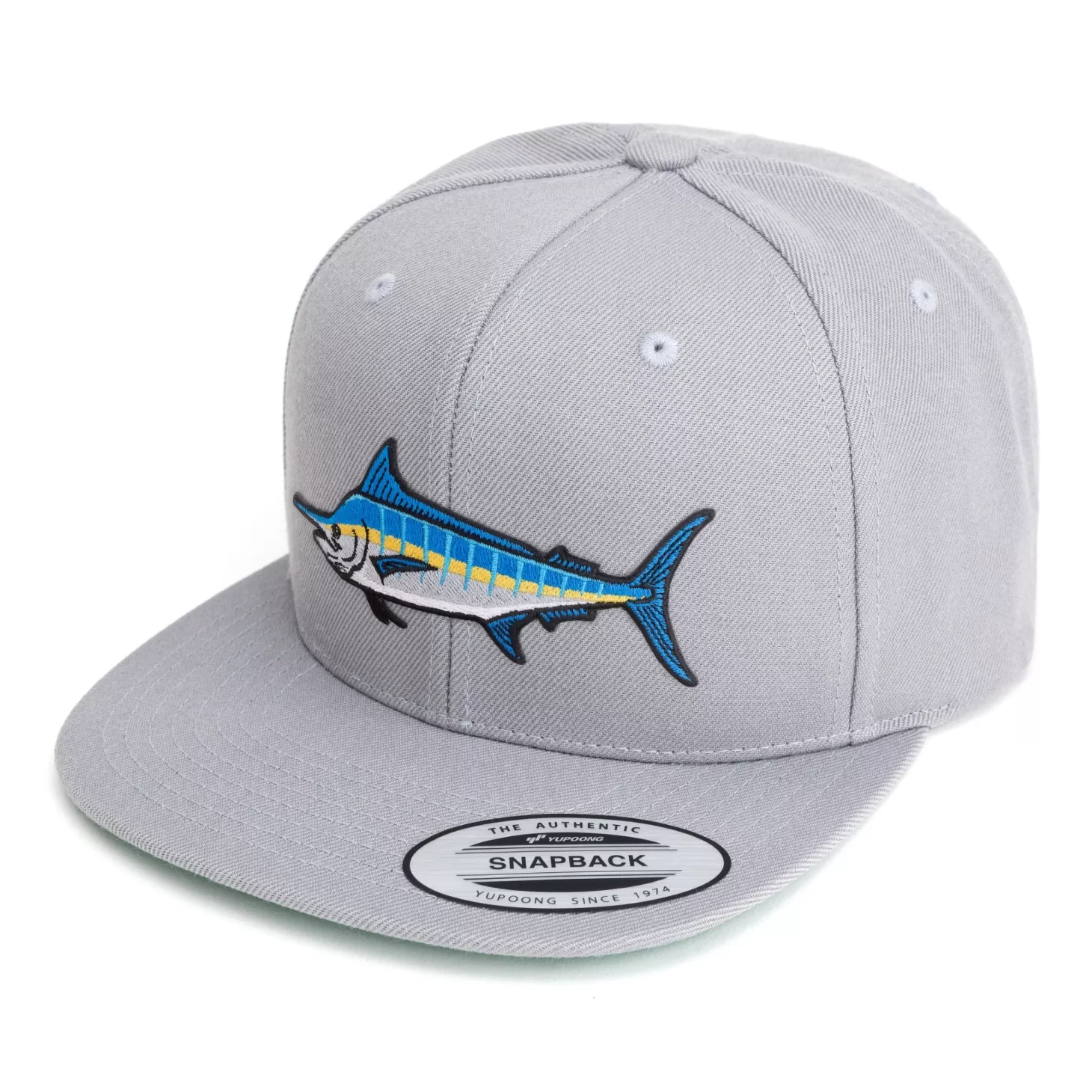 Hifishgear HFG - Marlin Silver Snapback Flatbill Hat