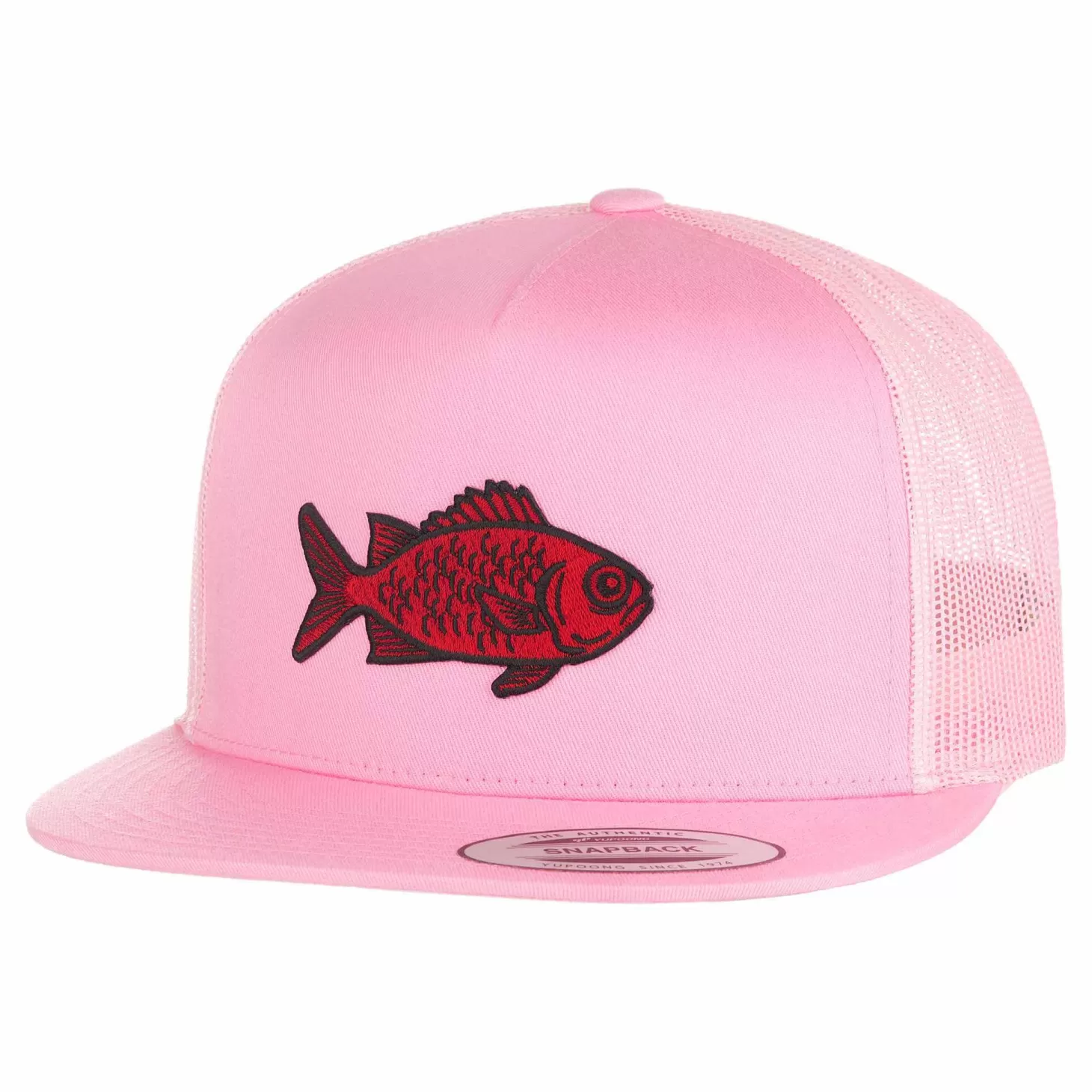 HiFishGear HFG - Menpachi Pink Flat Bill Snapback Trucker Hat