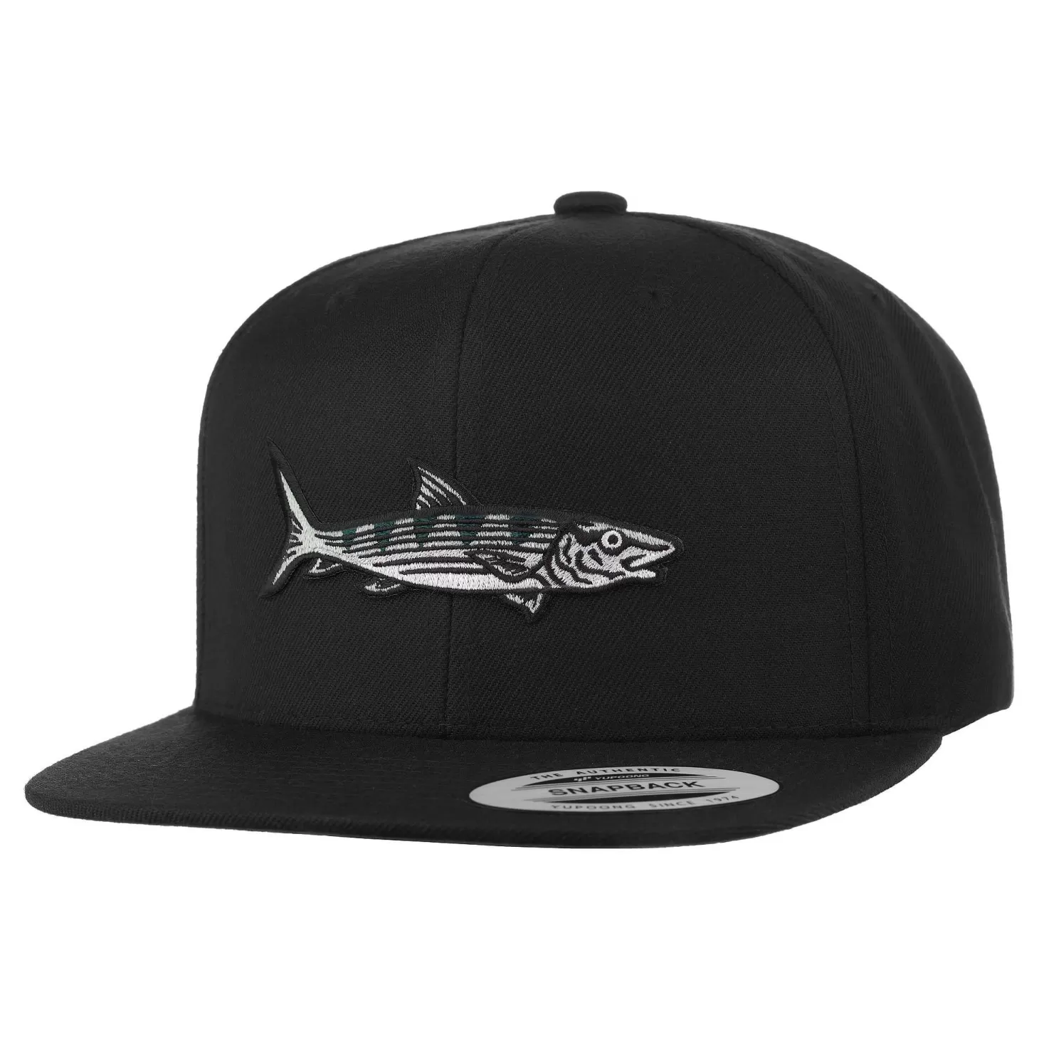 HiFishGear HFG - Oio (Bonefish) Black Snapback Flatbill Hat