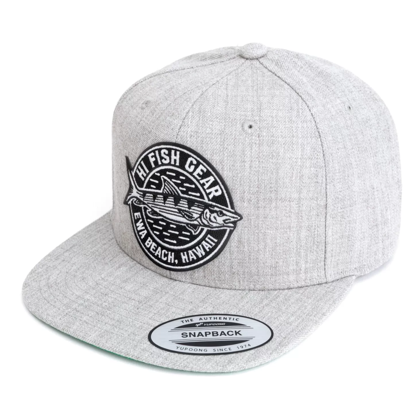 Hifishgear HFG - Oio Crest Heather Grey Flatbill Snapback