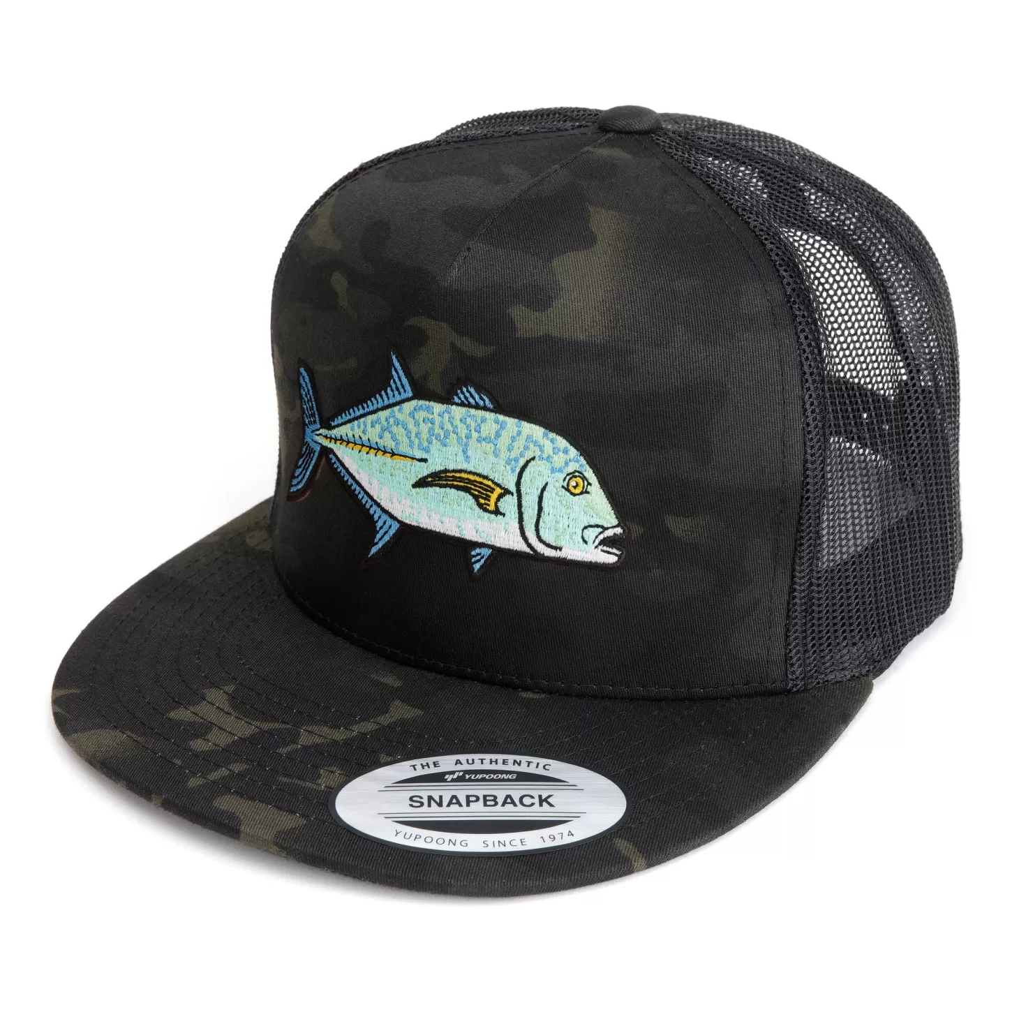 Hifishgear HFG - Omilu (Bluefin Trevally) MultiCam® Black Flatbill Snapback