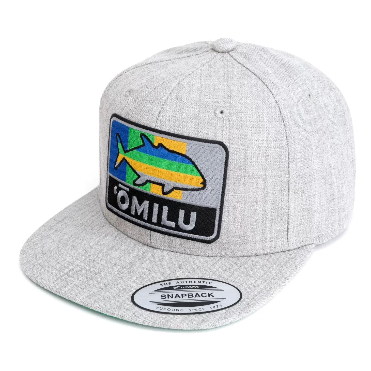 Hifishgear HFG - Omilu Heather Grey Flat Bill Snapback Hat