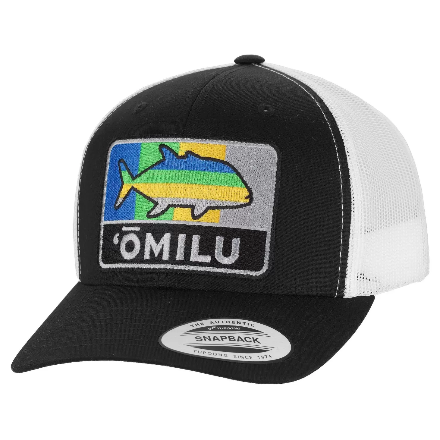 Hifishgear HFG - Omilu Patch Black/White Snapback Classic Trucker Hat