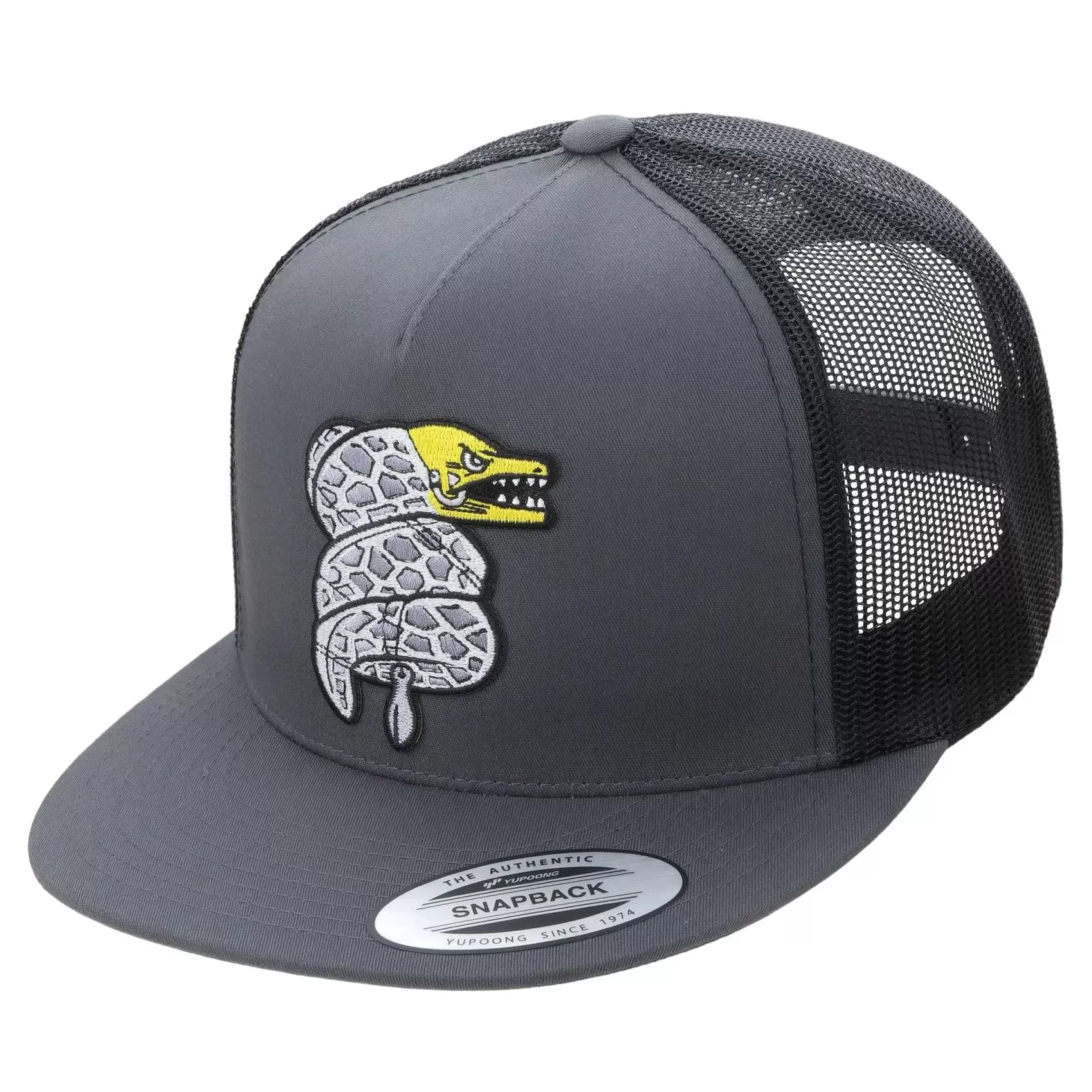 Hifishgear HFG - Pusshead Puhi Charcoal/Black Flatbill Trucker Hat