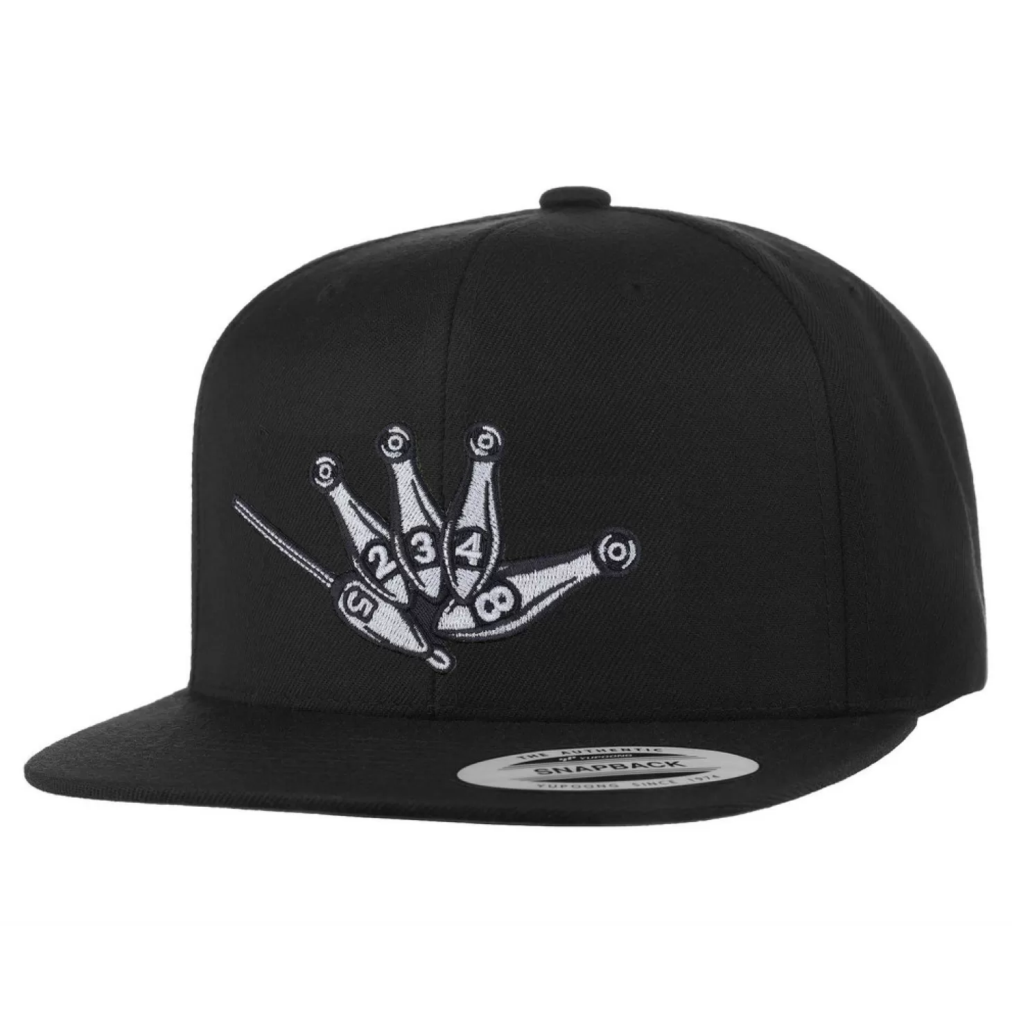 Hifishgear HFG - Throw Da Shaka Black Flat Bill Snapback Hat