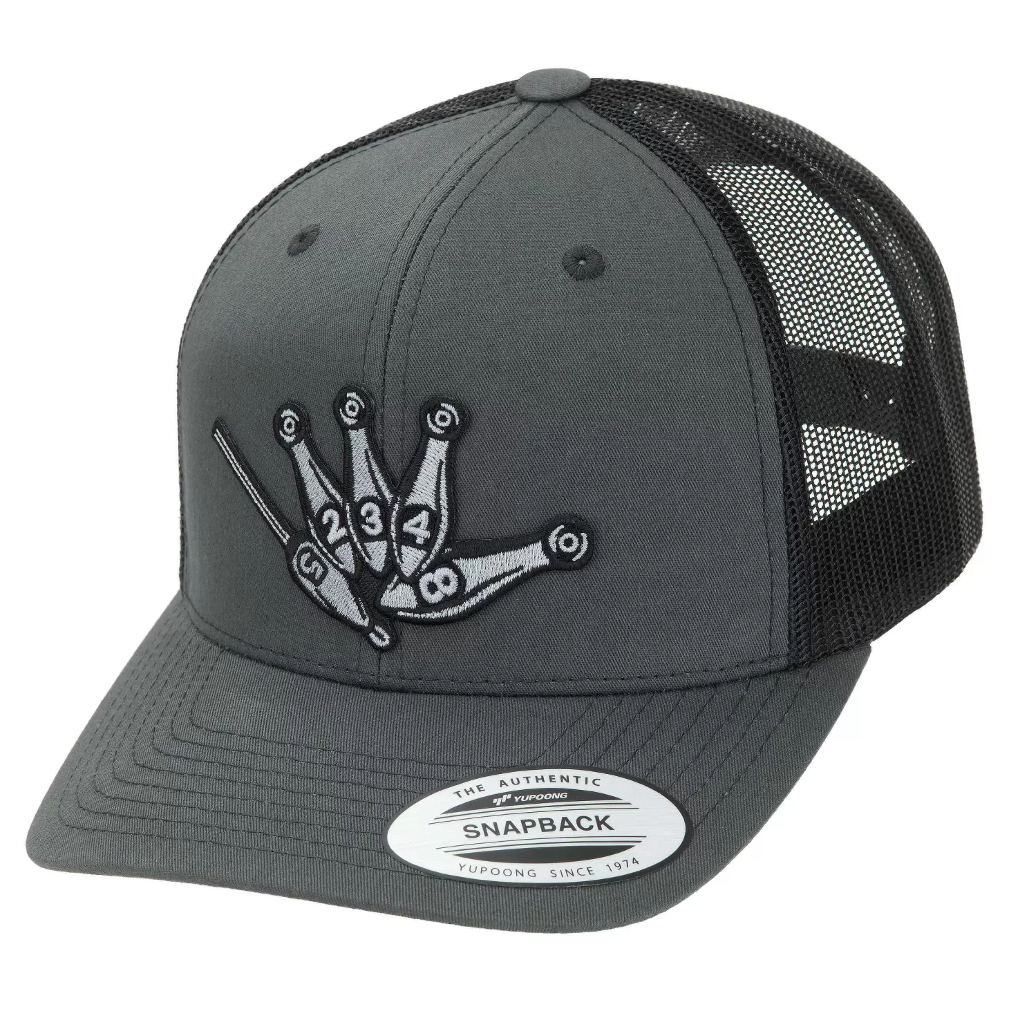 Hifishgear HFG - Throw Da Shaka Charcoal/Black Classic Snapback Trucker