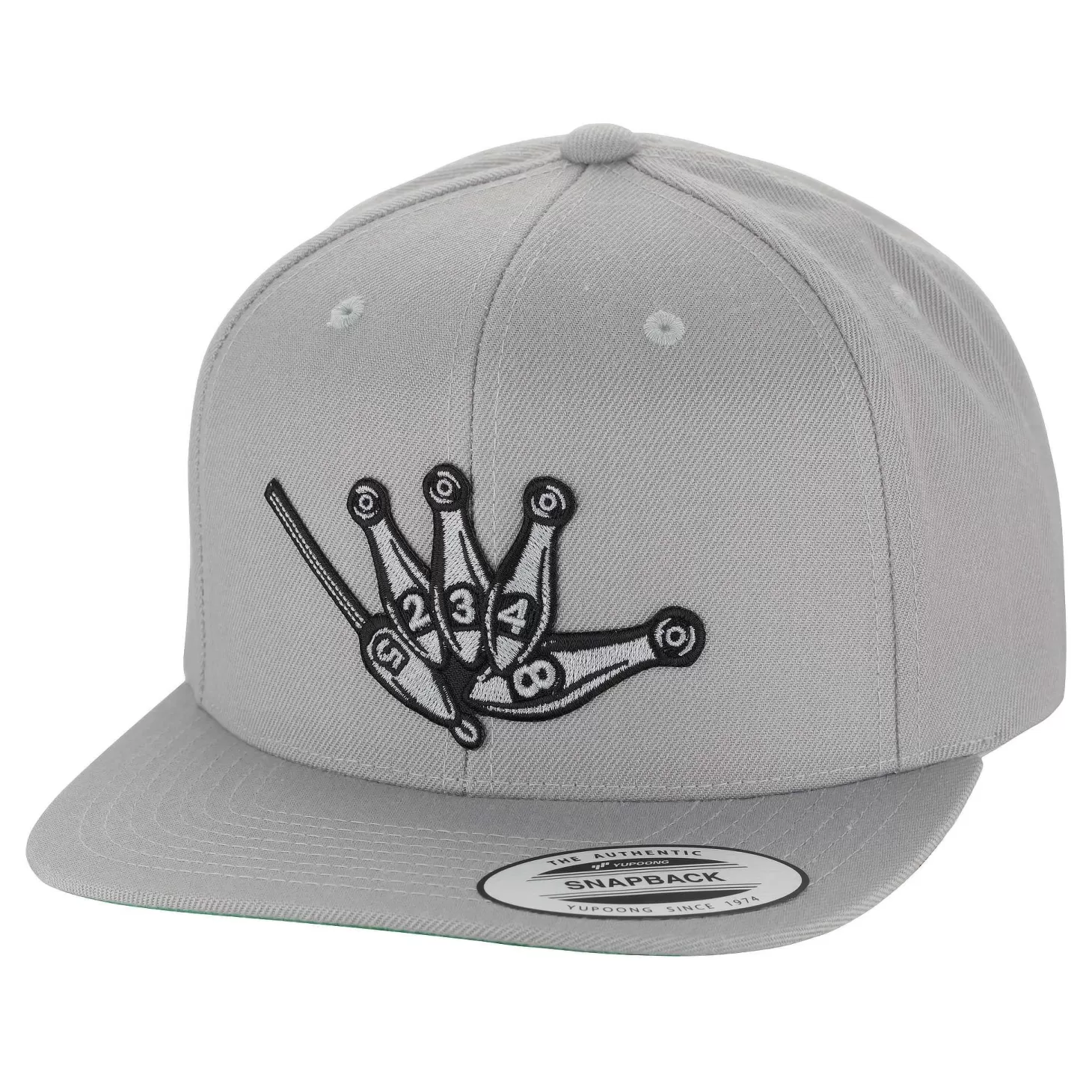 HiFishGear HFG - Throw Da Shaka Silver Flat Bill Snapback Hat