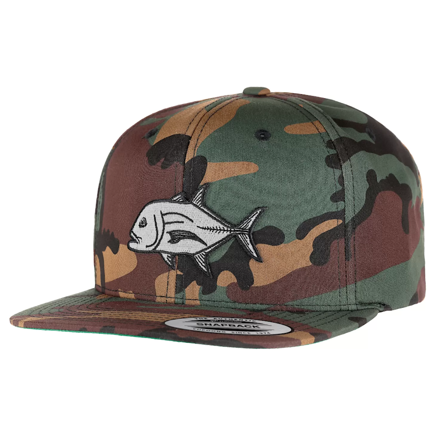 HiFishGear HFG - Ulua Camo Flat Bill Snapback Hat