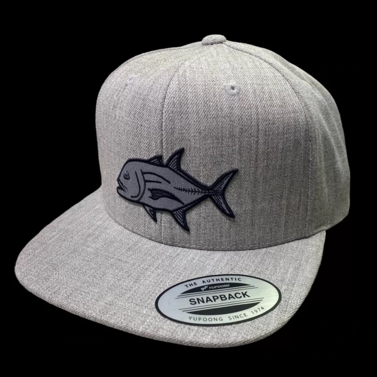 Hifishgear HFG - Ulua Heather Grey Flat Bill Snapback Hat