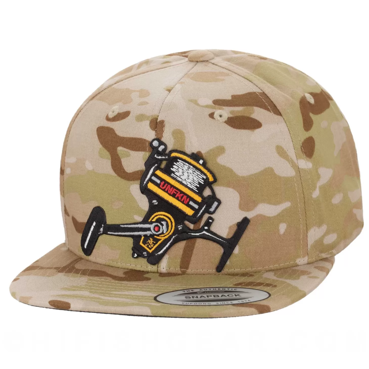 Hifishgear HFG - UNFKN Reel Spinner Multicam® Arid Flatbill Snapback Hat