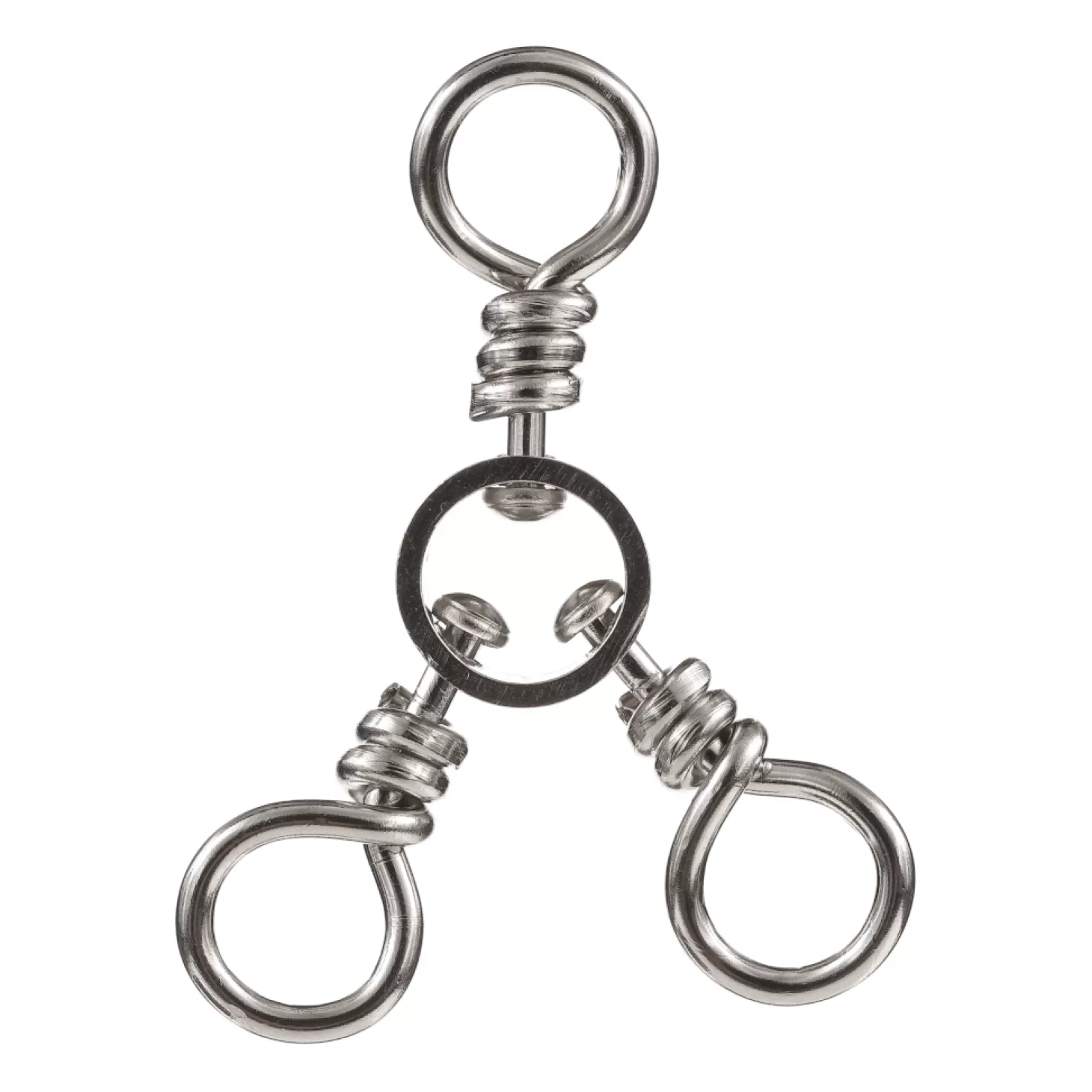 HiFishGear HFG Brass Three Way Swivel With Stainless Steel Ring