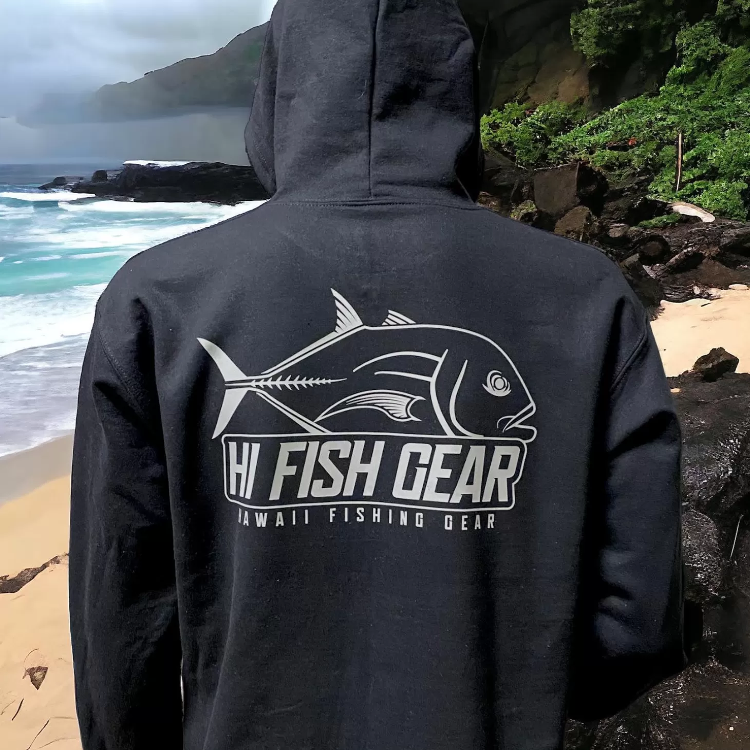 Hifishgear HFG Reflective Ulua Logo Zip-Up Hoodie Sweater