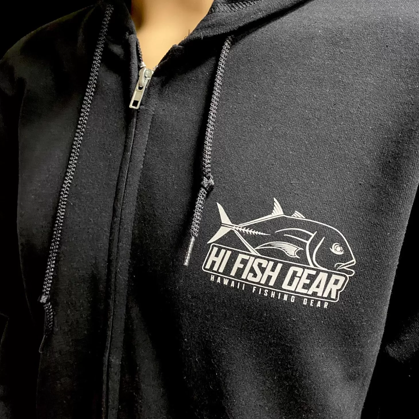 Hifishgear HFG Reflective Ulua Logo Zip-Up Hoodie Sweater