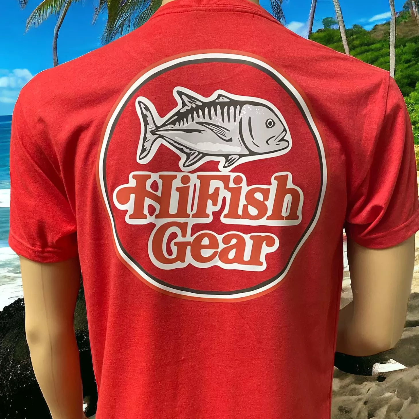 Hifishgear HFG Retro Ulua T-Shirts (Red & Blue)