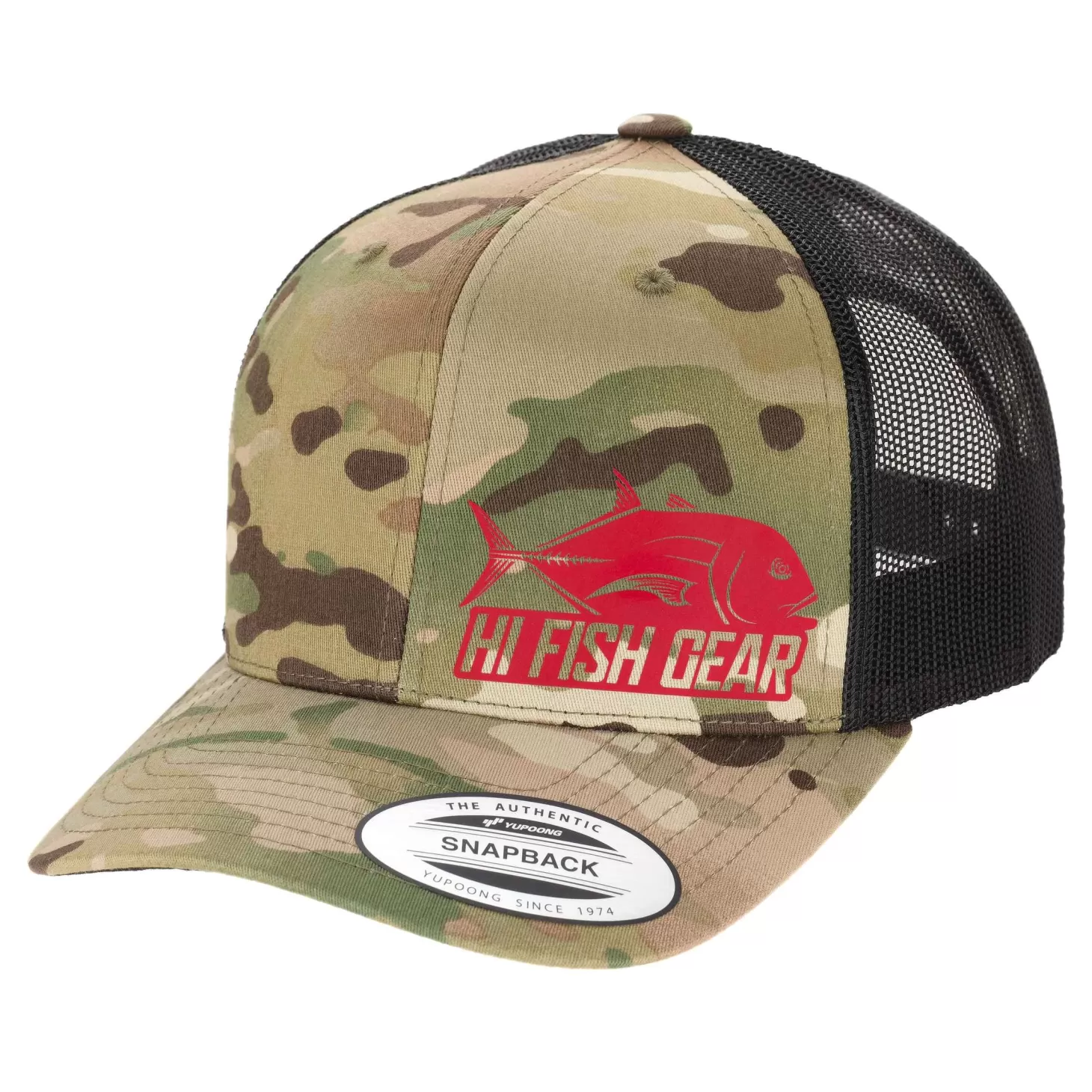 Hifishgear HFG Ulua Red Reflective MultiCam® Classic Trucker Hat