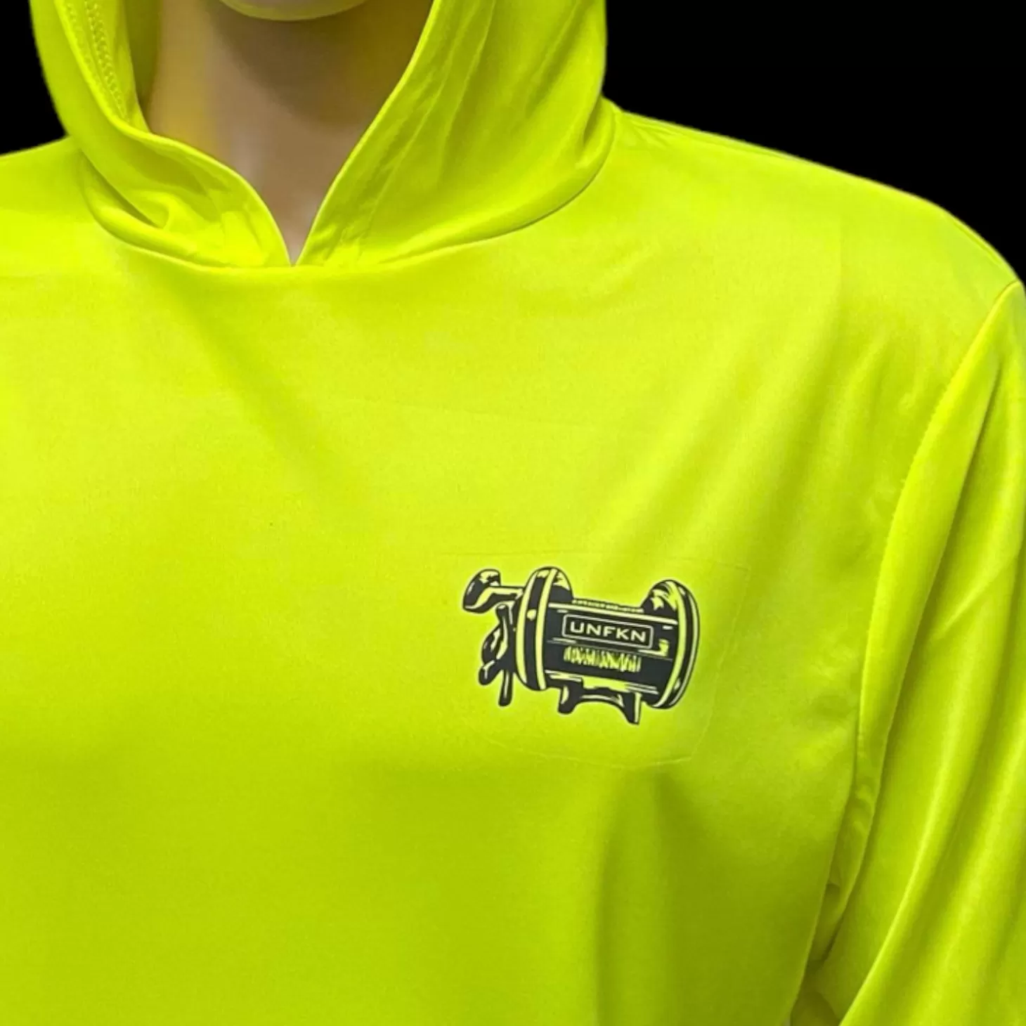 Hifishgear HFG UNFKN Reflective UV Performance Hoodie (Safety Green)