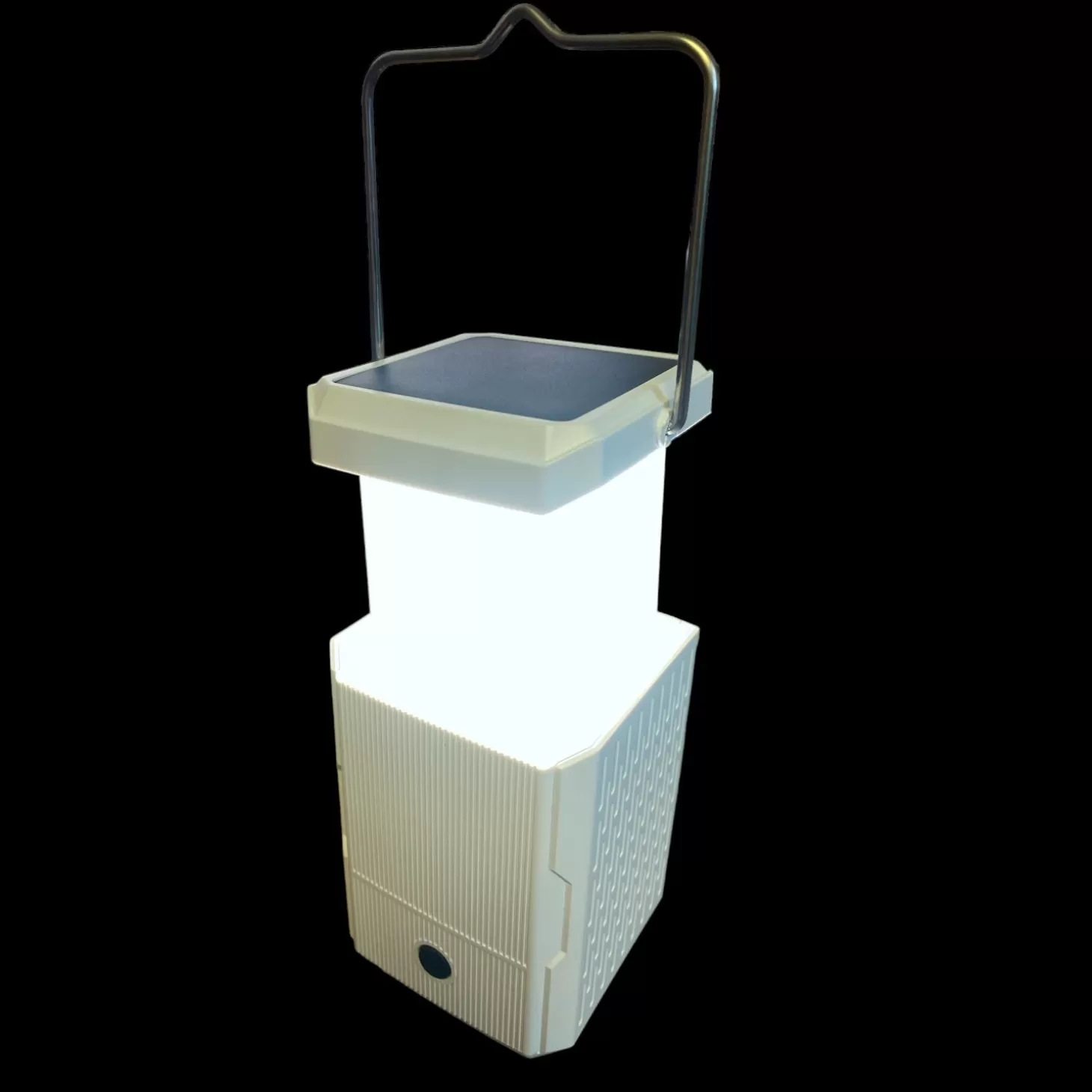 HFGA Rechargeable Camping Lantern & Power Bank With Solar Panel & Hand Crank